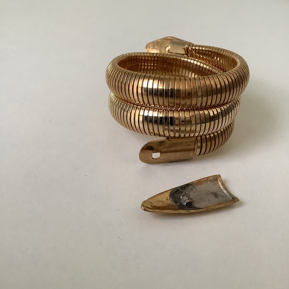 snake arm cuff new vintage 1970s TLC disco bangle bracelet - Picture 3 of 10